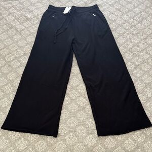 Sincerely Jules For Bandier Wide Leg Raw Hem Sweatpants